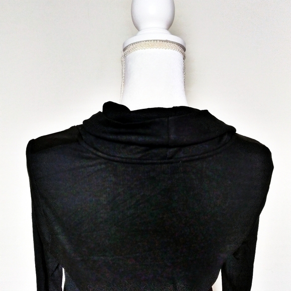 Anthro Deletta Drape Front Cowl Neck Tunic Top - Picture 4 of 9